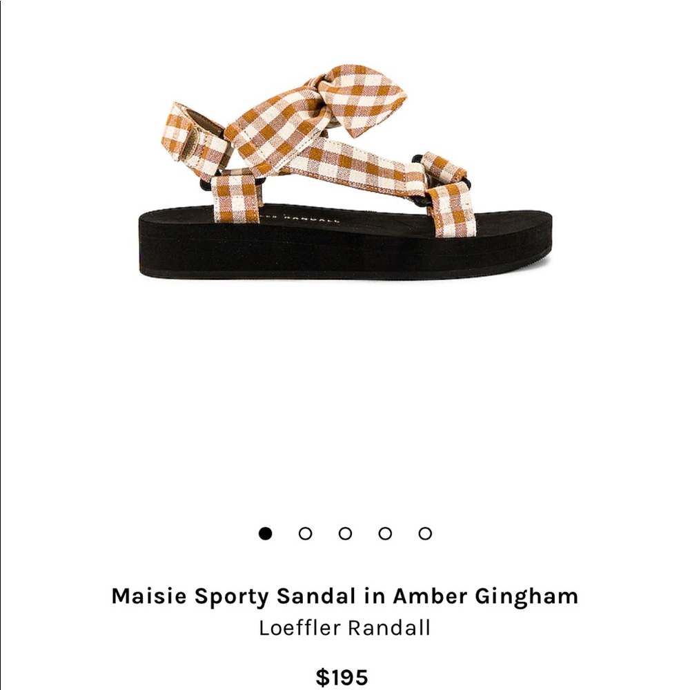 Loeffler Randall | Maise Orange Gingham Sandall